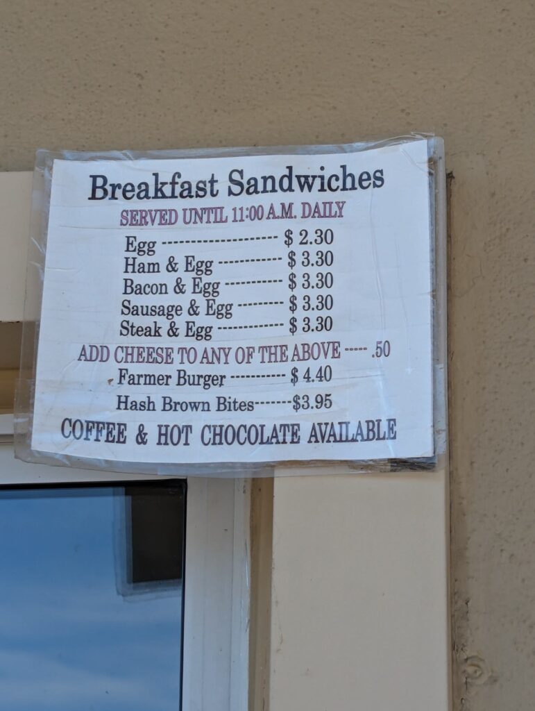 York Street Treat Inc Menu 2