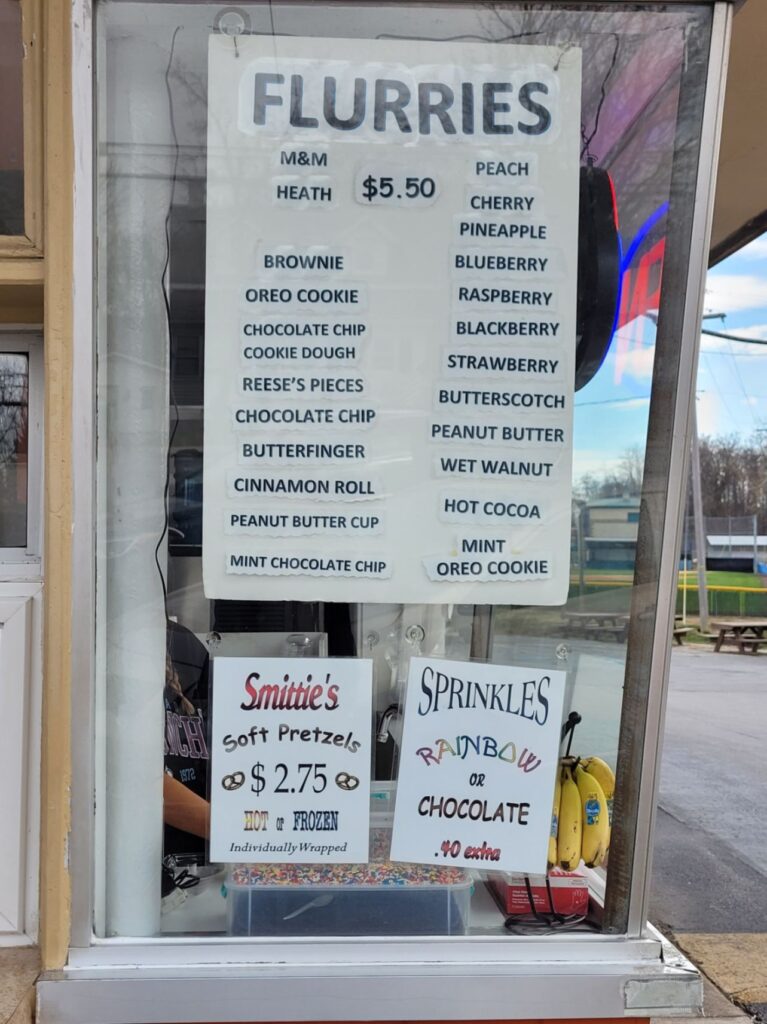 York Street Treat Inc Menu 3